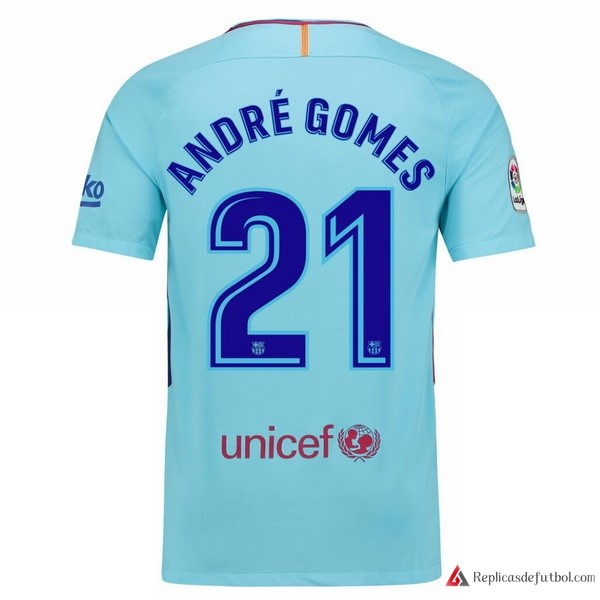 Camiseta Barcelona Segunda equipación Andre Gomes 2017-2018